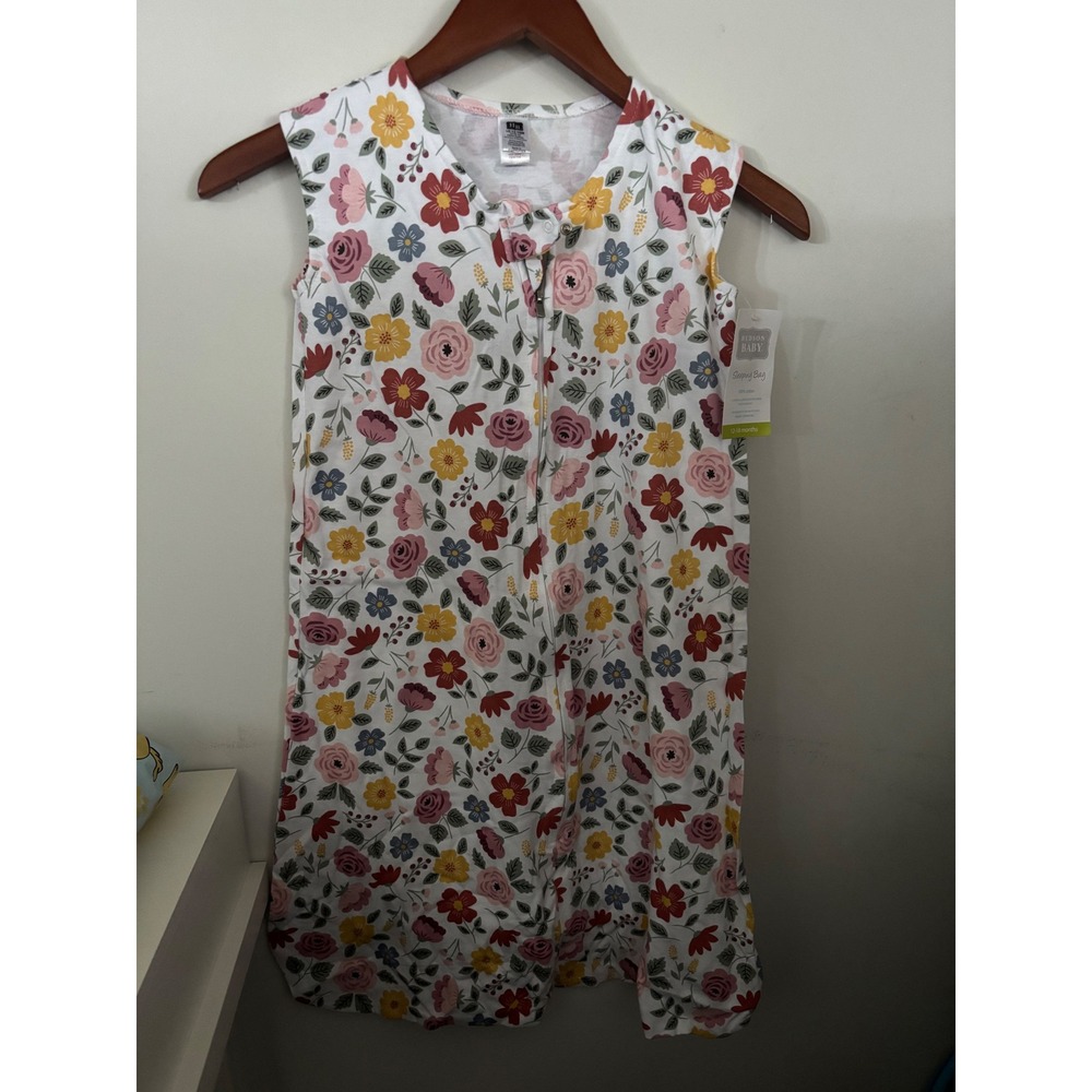 Wearable Blanket Hudson Baby Floral Cotton Sleeping Bag 12-18 Months NWT